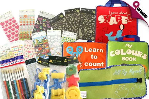 From QR10 Prepare Them Best with Back-to-School Supplies for Kids - Choose from 10 Fun Options! (Up to QR120 Value)